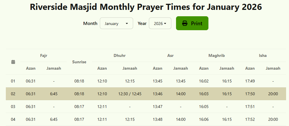 Easily Create Monthly Timetables Screenshot
